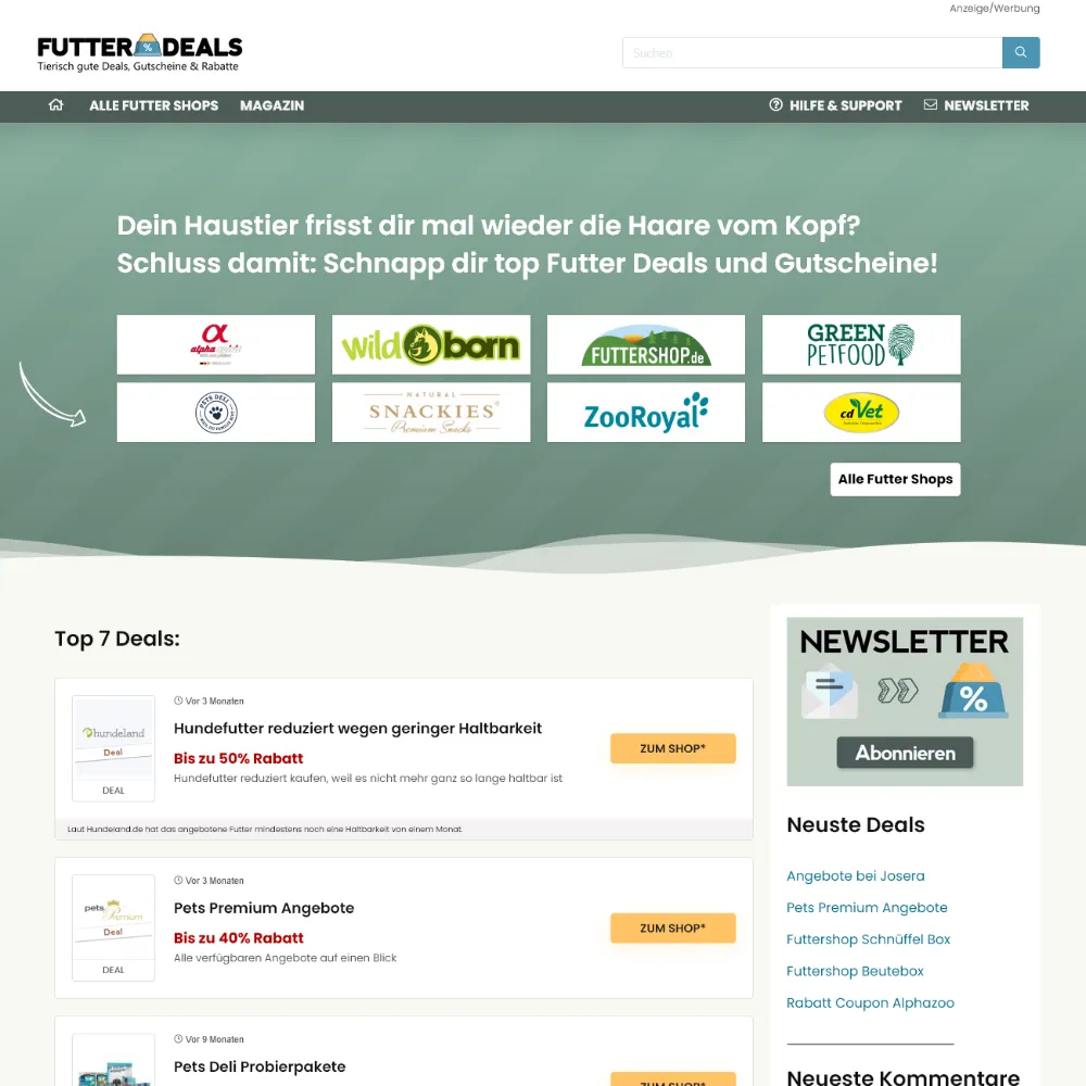 Webdesign Arbeitsprobe