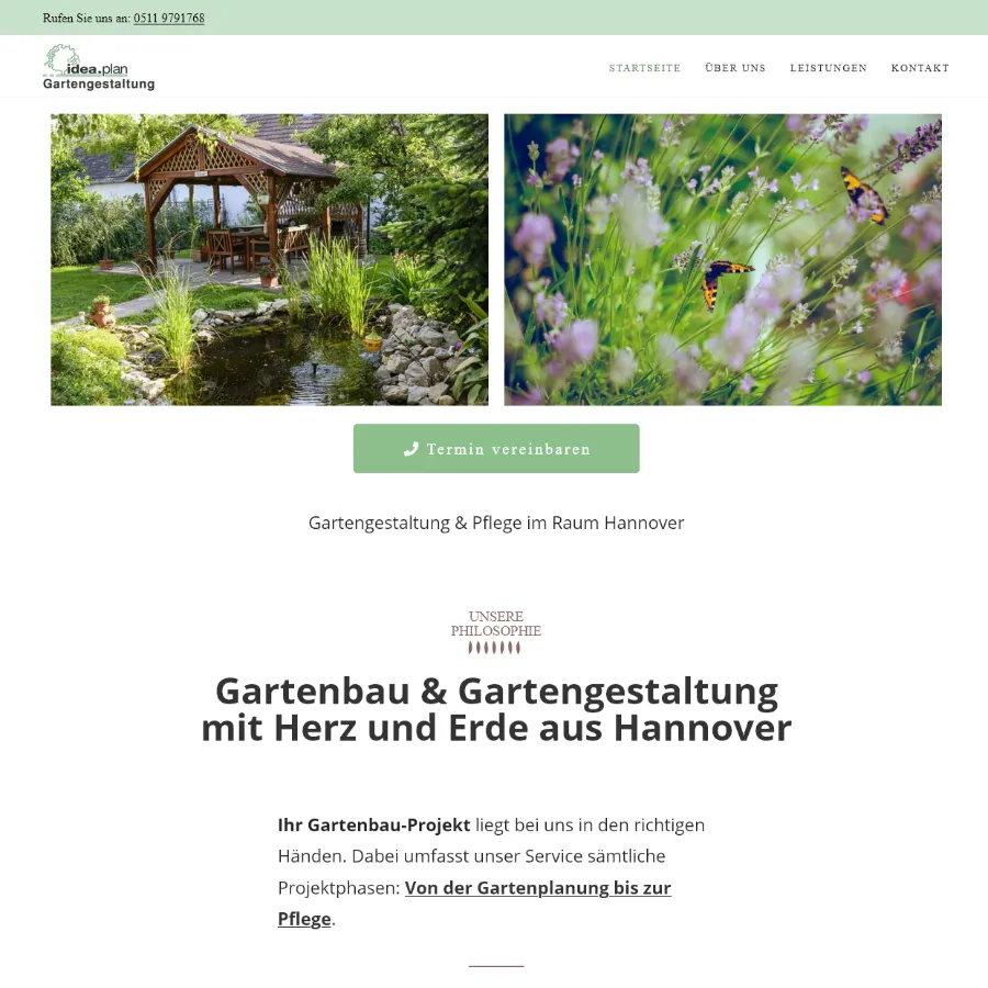 Webdesign Arbeitsprobe